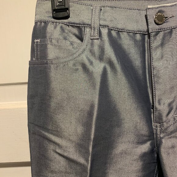 Armani Exchange~ NWOT!!~ Metallic Silver Pants - Picture 8 of 16